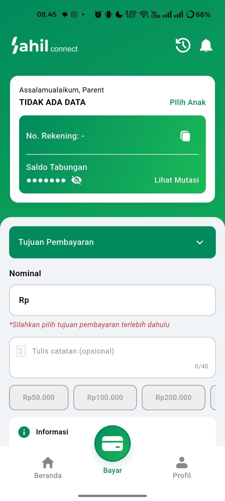Sahil App Pembayaran